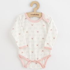 NEW BABY Dojčenské body New Baby Classic II medvedík ružový 74 (6-9m)