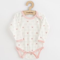 NEW BABY Dojčenské body New Baby Classic II medvedík ružový 80 (9-12m)