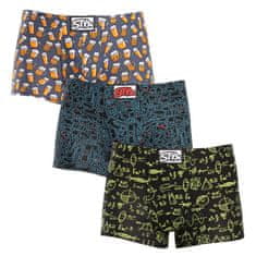 Styx 3PACK pánske boxerky art klasická guma viacfarebné (3Q12672) - veľkosť L