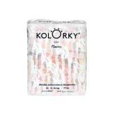 KOLORKY DAY Plienky jednorazové eko, kvety XL (12-16 kg) 17 ks