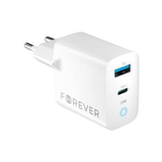 rýchlonabíjačka do siete TC-06-20AC PD QC charger 1× USB-C 1× USB 20 W biela (GSM171394)