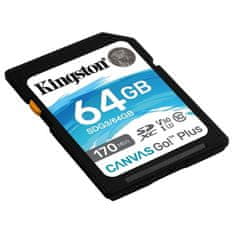 Kingston Pamäťová karta Micro SDXC Canvas Go! Plus 64GB UHS-I U3 SDCG3/64GBSP