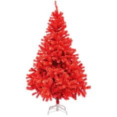 Timeless Tools Červený umelý vianočný stromček, 120 cm 230 vetiev