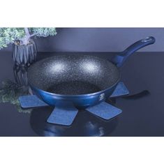 Berlingerhaus Wok s mramorovým povrchom 28 cm Metallic Line Aquamarine Edition