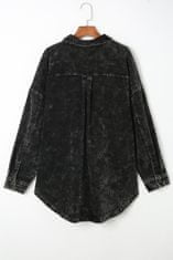 OMG! Dámska košeľová bunda Constantia čierna L