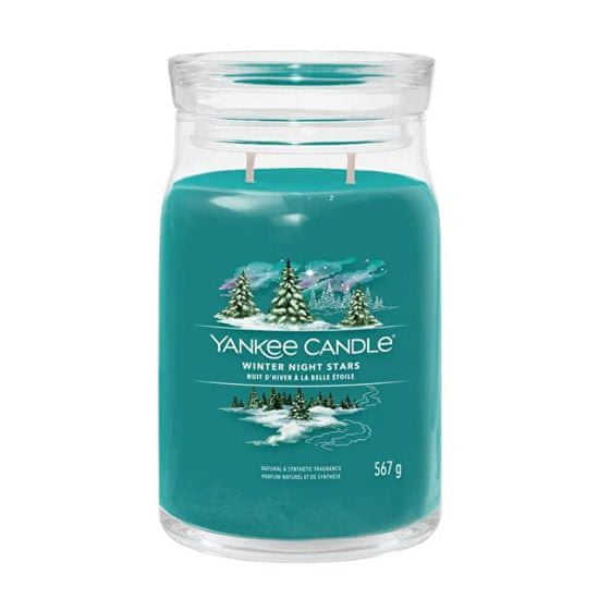 Yankee Candle Aroma tická sviečka Signature sklo veľké Winter Night Stars 567 g