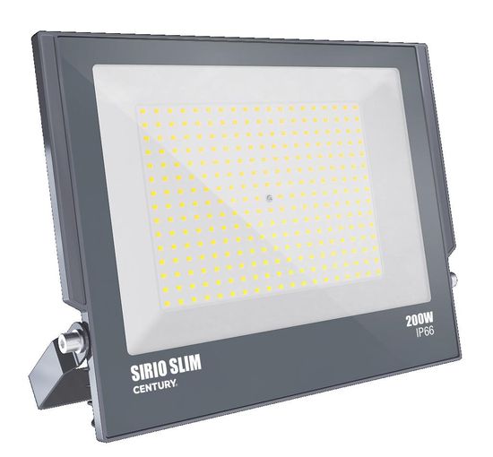 Century CENTÚRY LED reflektor SIRIO SLIM 200W 6000K 110d 303x366x34mm IP66 IK08