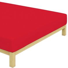 BedTex Jersey prestieradlo na jednolôžko - 90 x 200 cm - červené