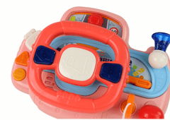 Mamido Interaktívny Ružový Volant - Multifunkčný Simulátor Jazdy