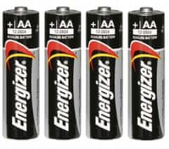 Luxma 4x alkalické batérie aa 1,5 v energizer power lr6