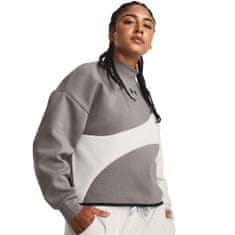 Under Armour Mikina sivá 173 - 177 cm/L Unstoppable Flc Crop Crew