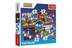 Puzzle Sonic Dobrodružná jízda 4v1 - (35,48,54,70 dílků)