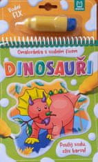 Dinosaury - Omaľovánka s vodnou fixkou