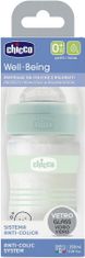 Chicco Fľaša dojčenská sklo Well-being silikón 150 ml uni