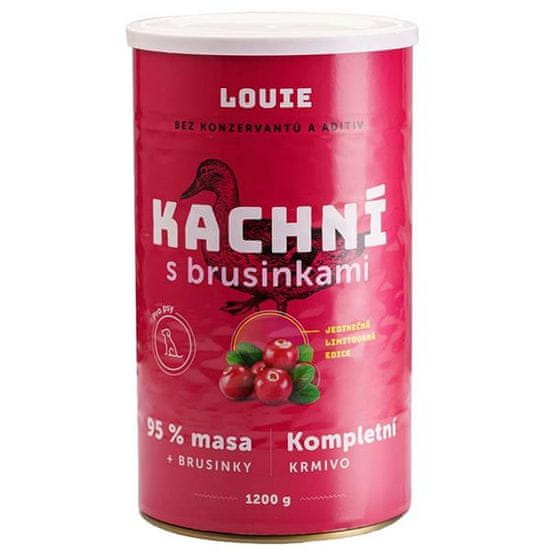 Louie konz. pre psy kačacie s brusnicami 1200 g