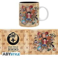 AbyStyle ONE PIECE Keramický hrnček - Logs Cheers (objem 320 ml)