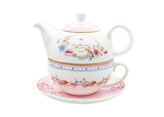 Kanvica porcelán 450ml + hrnček 350ml KVEŤ