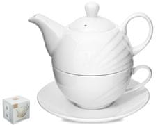 Kanvica porcelán 320ml + hrnček 240ml WHITE