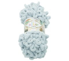 Alize Priadza PUFFY - 100g / 9 m - svetlá šedá