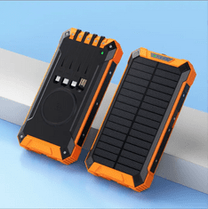 BOT BOT Solárna power banka SP5 1 panel 20000mAh s káblami, oranžová