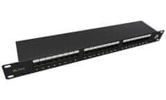 Solarix Patch panel SX24-5E-STP-BK-N 24 port Cat. 5e STP 1U