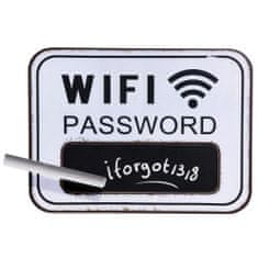 ModernHome Biela nástenná tabuľa s heslom Wifi