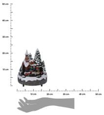 ModernHome Led vianočná dedina s hudobnou skrinkou vzor 1