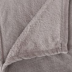 ModernHome Plyšová deka 130x180 cm svetlo sivá