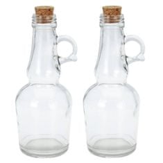 ModernHome Sklenená fľaša na olej a ocot 2 kusy