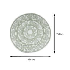 ModernHome Podlahová rohož Mandala zelená 150 cm