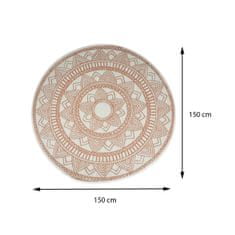 ModernHome Podlahová rohož Mandala hnedá 150 cm