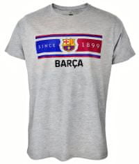 FAN SHOP SLOVAKIA Tričko FC Barcelona, šedé, bavlna | XL