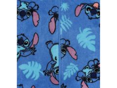 Disney Modré fleecové jednodielne pyžamo, detská mikina s kapucňou, OEKO-TEX 5-6 lat 110-116 cm