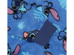 Disney Modré fleecové jednodielne pyžamo, detská mikina s kapucňou, OEKO-TEX 5-6 lat 110-116 cm