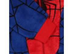 MARVEL COMICS Spider-man MARVEL tmavomodré a červené fleecové jednodielne pyžamo, detská mikina s kapucňou, OEKO-TEX 3-4 lat 98-104 cm