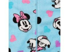 Disney Minnie Mouse Disney Modré fleecové jednodielne pyžamo, detská mikina s kapucňou, OEKO-TEX 3-4 lat 98-104 cm