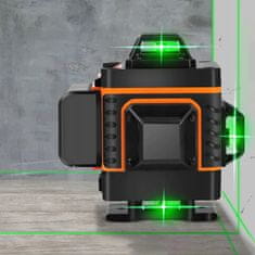 Northix Nivelačný laser - 360° - 16 meracích čiar - zelená 