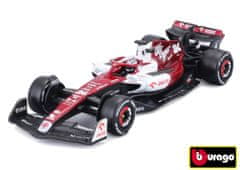 BBurago 1:43 Formula F1 Alfa Romeo Orlen C42 (2022) nr.24 Zhou Guanyu červeno-biela