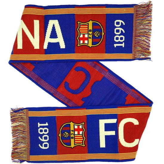 FAN SHOP SLOVAKIA Šál Barcelona FC, pruhy, 140x20 cm