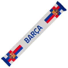 FAN SHOP SLOVAKIA Šál FC Barcelona, krémový, 140x20 cm