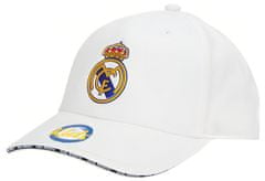 FAN SHOP SLOVAKIA Detská šiltovka Real Madrid FC, biela, pruhy, 51-57 cm