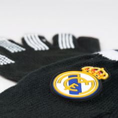 FAN SHOP SLOVAKIA Detské rukavice Real Madrid FC, čierno-biele, protišmykové