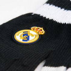 FAN SHOP SLOVAKIA Detské rukavice Real Madrid FC, čierno-biele, protišmykové