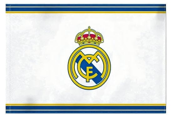 FAN SHOP SLOVAKIA Vlajka Real Madrid FC, biela, 75x50