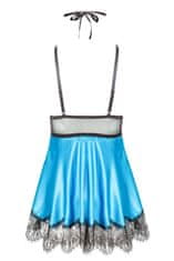 Beautynight Dámska erotická košieľka Eve chemise turquoise, tyrkysová, S/M