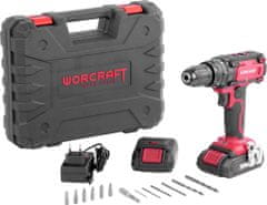 Worcraft Skrutkovač Worcraft CD-20LiP, 20V, 2x Li-ion 1,5 Ah, LED, v kufríku