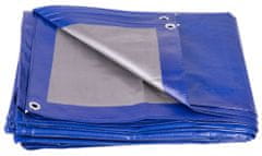 Strend Pro Plachta Tarpaulin Profi 4x5 m, 140 g/m, zakrývacia, modrá, s okami