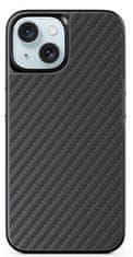 EPICO Mag+ Hybrid Carbon kryt prr iPhone 15 Plus s podporou MagSafe 81210191300001 - čierny
