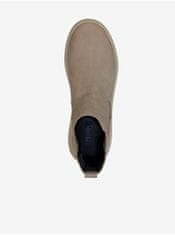 Geox Béžové dámske kožené členkové topánky Geox Spherica 36