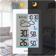 Baldr Meteorologická stanica s displejom BD-911 biela